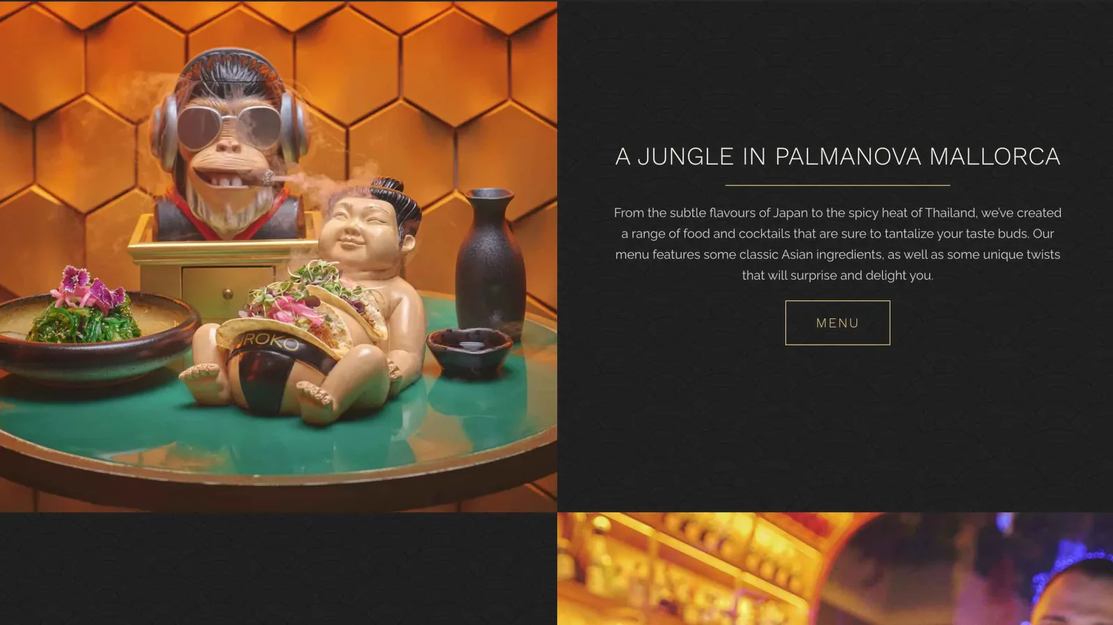 Iroko Mallorca image-led homepage design