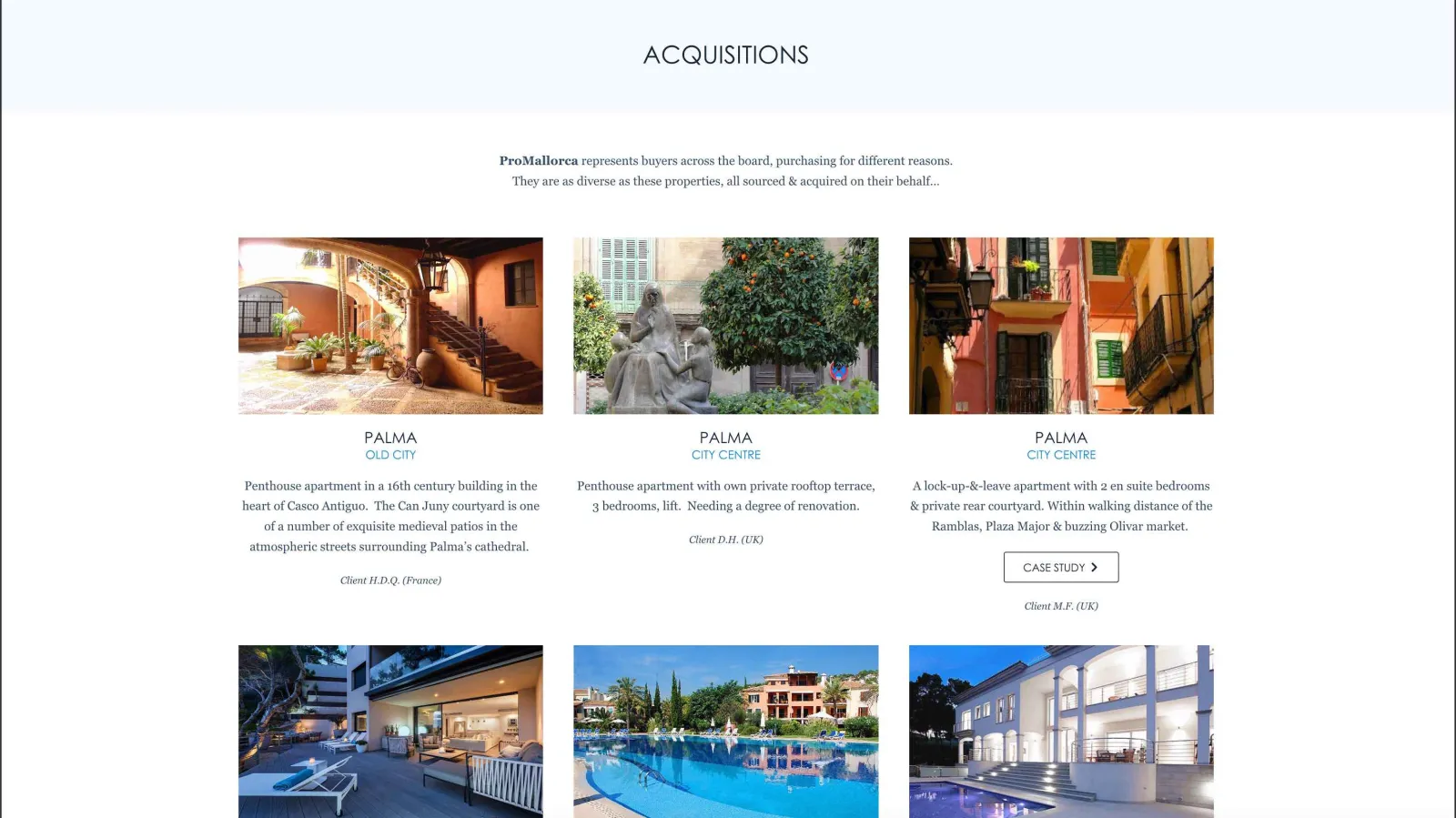 Website design for Property Mallorca, result