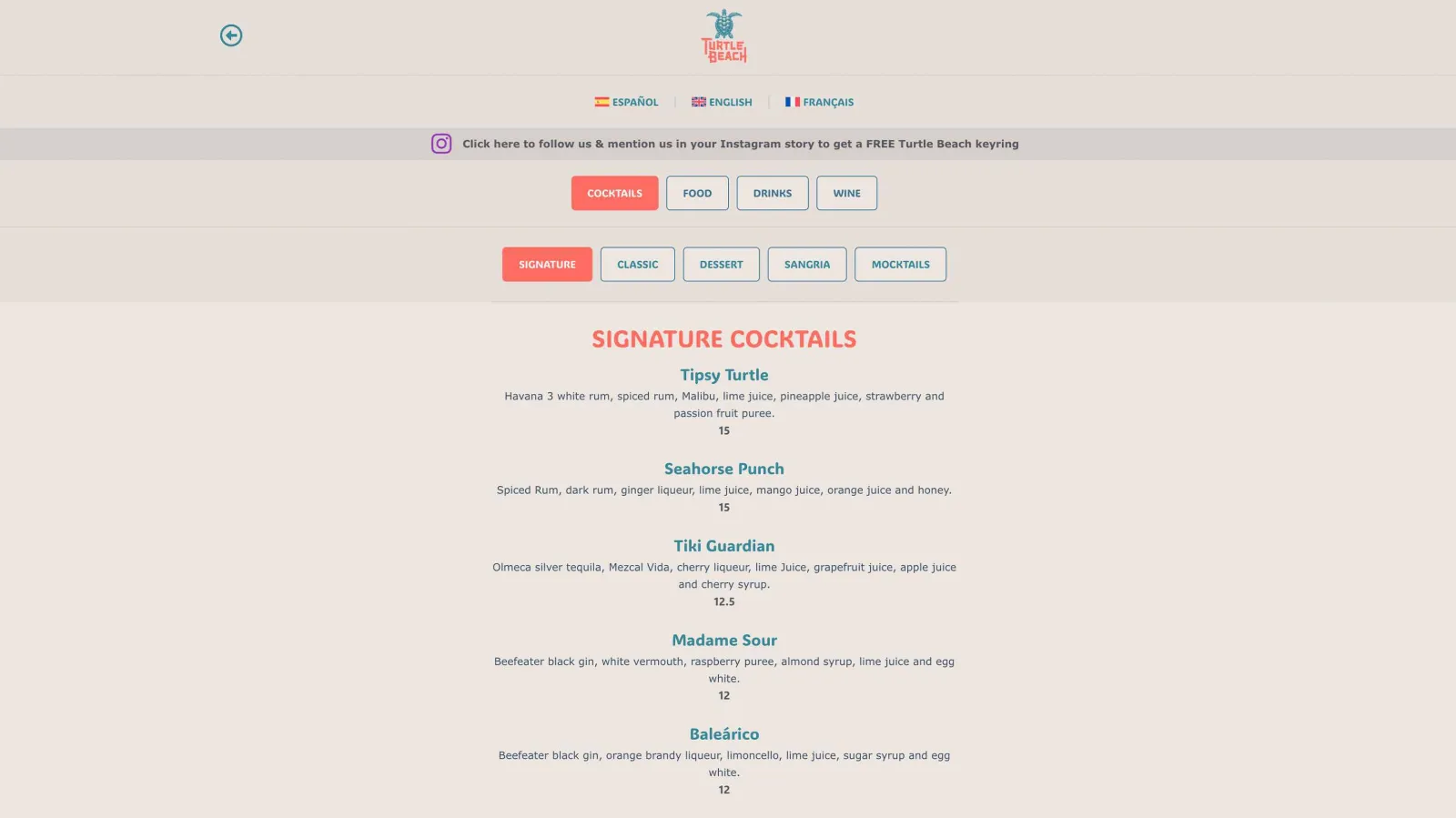Turtle Beach restaurant website, events and party schedule